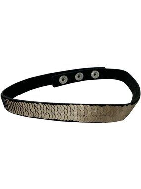 Sequin Choker Necklace Adjustable Goth 17" Whimsigoth